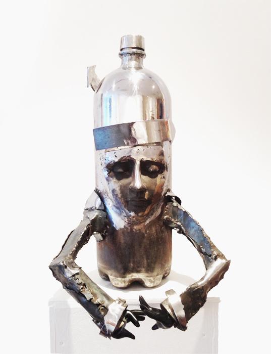 Soda Pop Electric, steel, ceramic and mixed media, by Jordan Baker-Caldwell, 2013